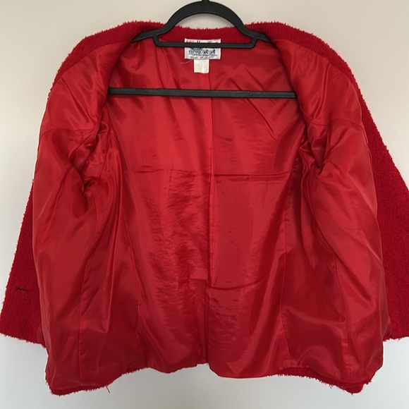 Vintage Tally-Ho Wool Boucle Blazer Jacket - Size 12 - Made in USA - Picture 5 of 5